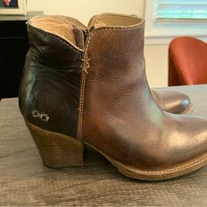 Black and brown Bed Stu leather boots